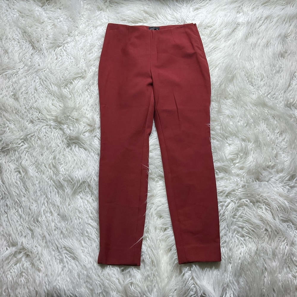 WHBM Brick Red Slim Ankle Pant‎